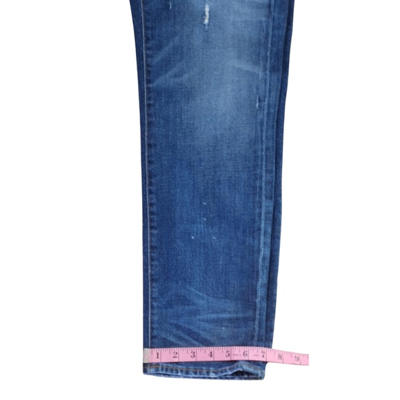 Madewell Slim Boyjean Jeans Sz 29 Medium Wash Distressed Boyfriend Fit Denim - Picture 8 of 11